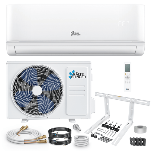 Kältebringer Split Klimaanlage Quick Connect 18000 BTU 5,3 kW Komplettset LED Temperaturanzeige Automatischer Neustart