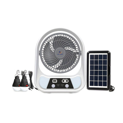 Zenoclimat Breeze Solar – Tragbarer Ventilator mit LED-Nachtlicht & Powerbank