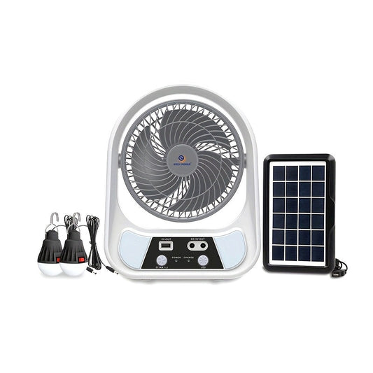 Zenoclimat Breeze Solar – Tragbarer Ventilator mit LED-Nachtlicht & Powerbank